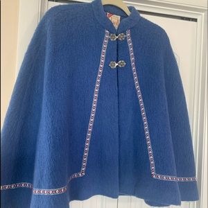 Vintage Wool Cape by Kjell of Norway